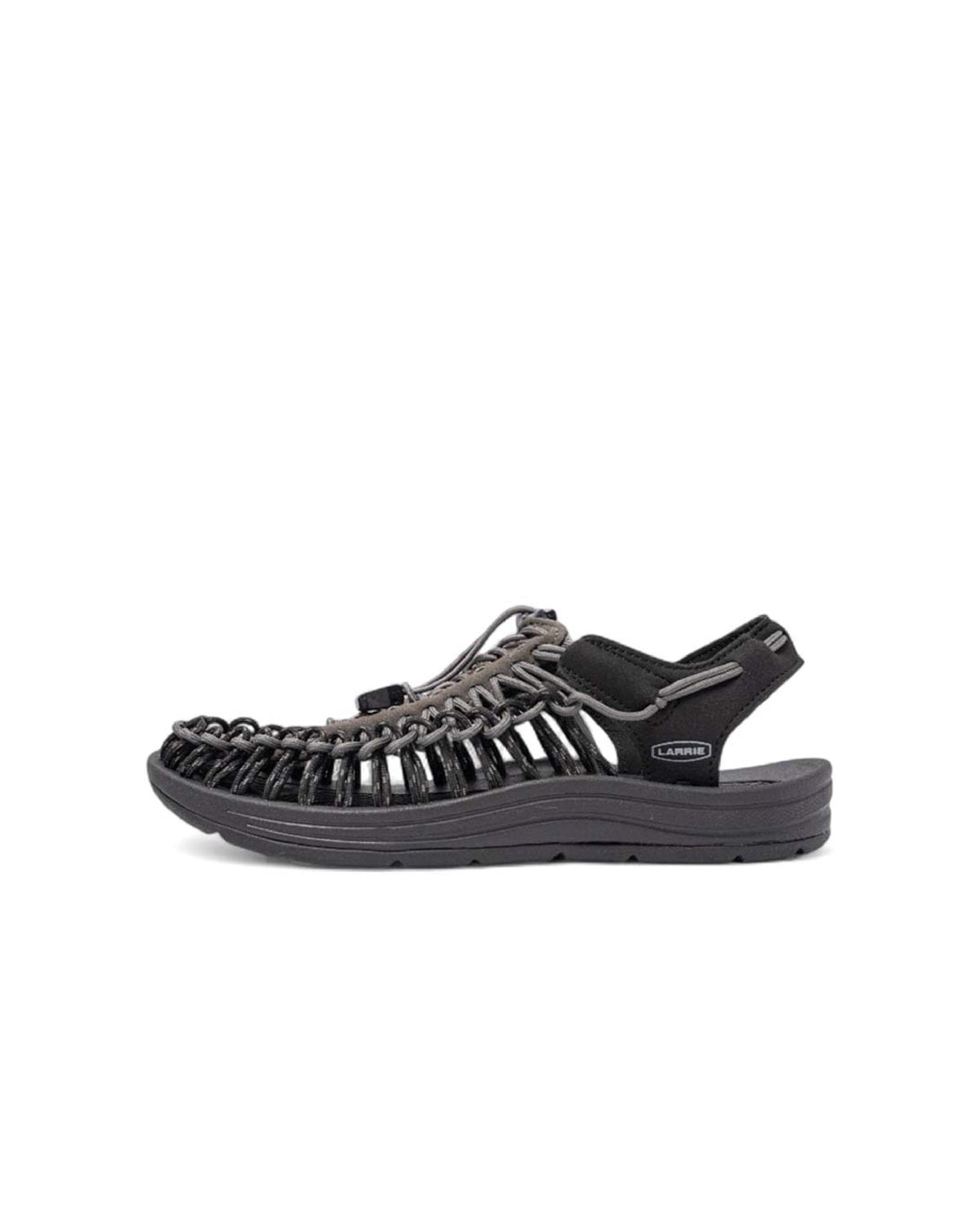 Black Urban Weave Comfort Sandals