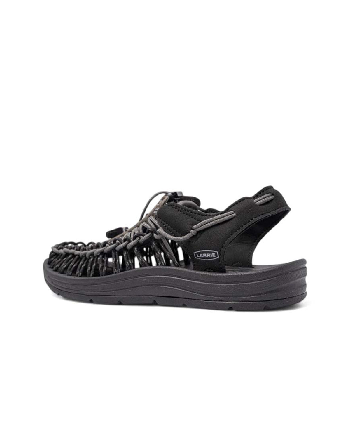 Black Urban Weave Comfort Sandals