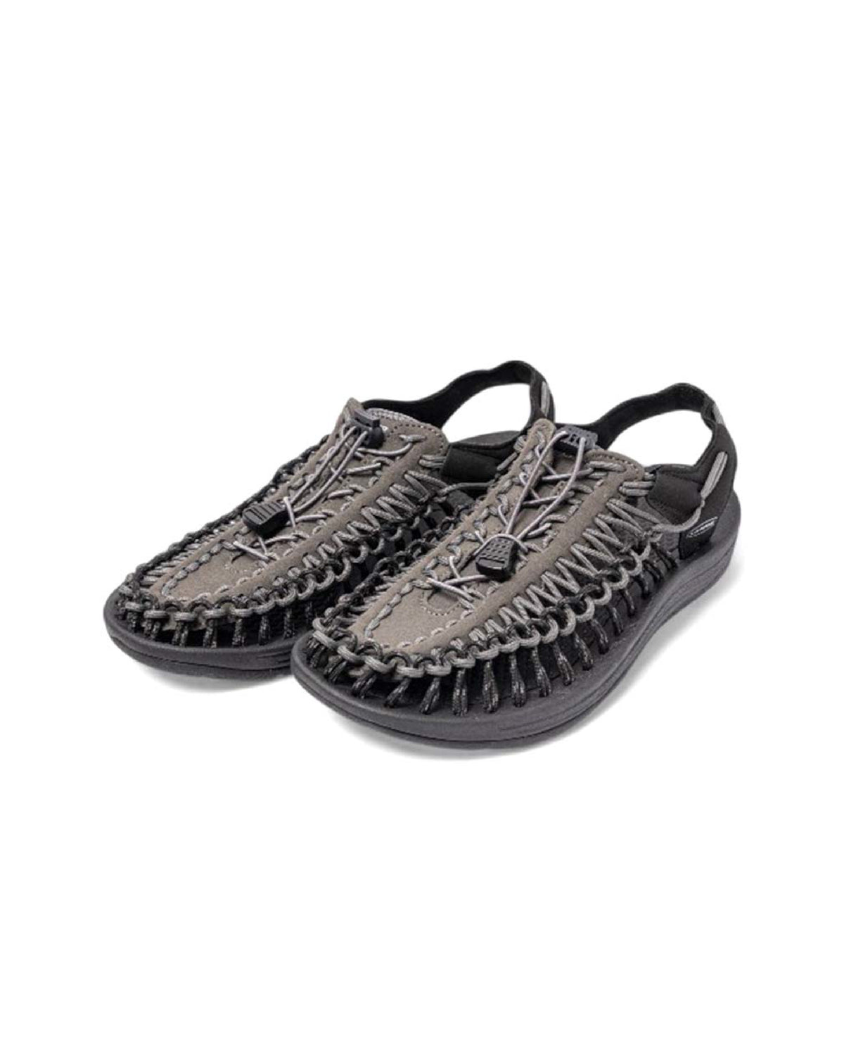 Black Urban Weave Comfort Sandals